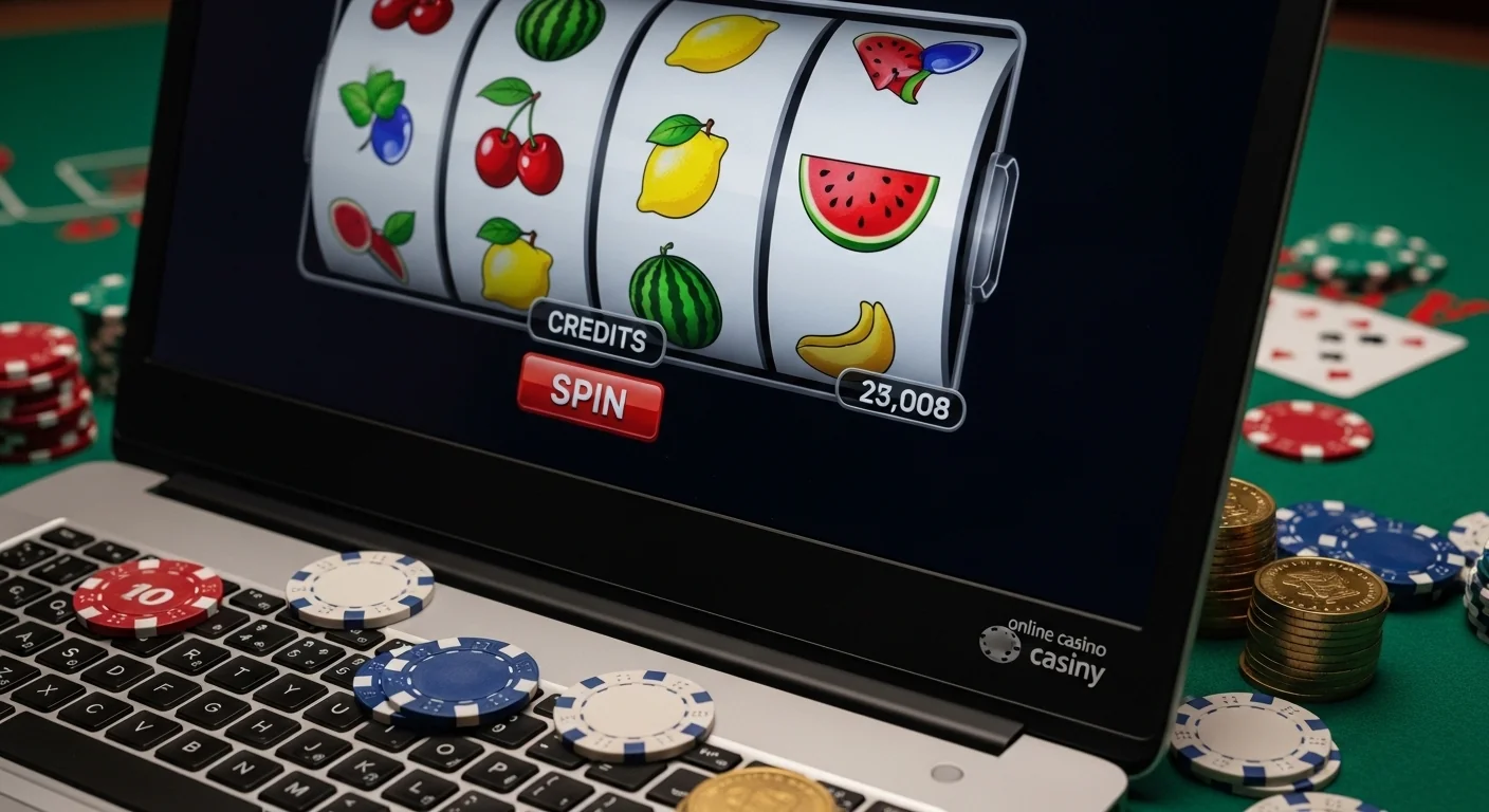 A user playing online casino games